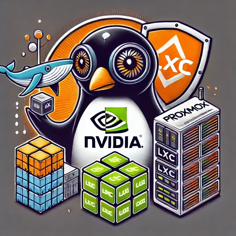 Proxmox LXC Debian et Docker pour NVIDIA